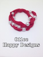 Pulsera Eye Pearl Roja